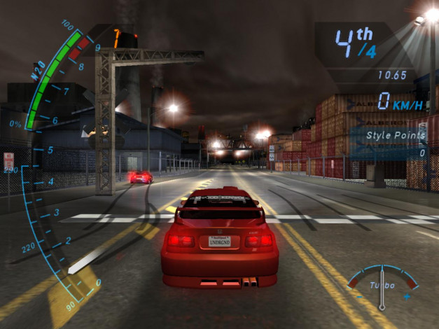 Обои картинки фото nfs, underground, honda, civic, видео, игры, need, for, speed