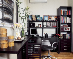 обоя интерьер, кабинет, библиотека, офис
