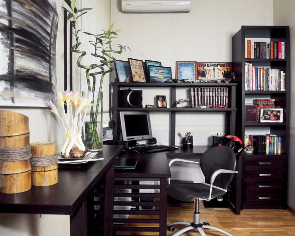 Обои картинки фото интерьер, кабинет, библиотека, офис