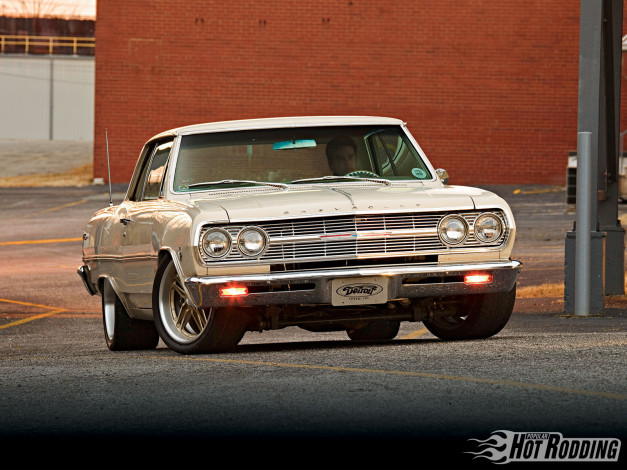 Обои картинки фото 1965, chevy, chevelle, автомобили, chevrolet