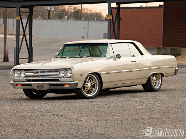 Обои картинки фото 1965, chevy, chevelle, автомобили, chevrolet