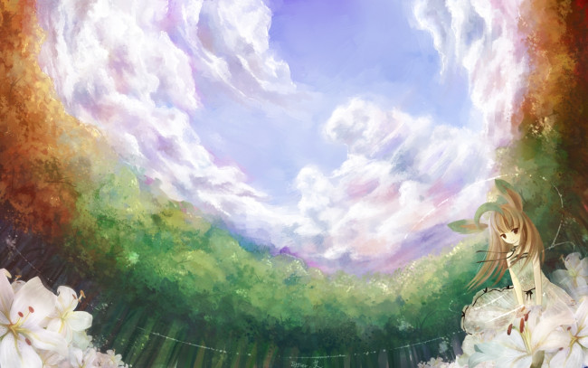 Обои картинки фото аниме, animals