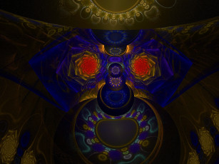 Картинка 3д графика fractal фракталы абстракция узор