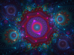 Картинка 3д графика fractal фракталы абстракция узор