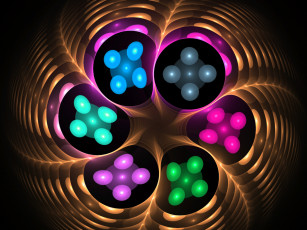 Картинка 3д графика fractal фракталы узор абстракция