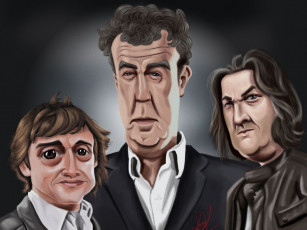 Картинка рисованные люди top gear