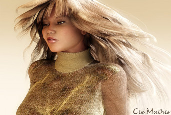 Картинка 3д графика portraits портрет девушка