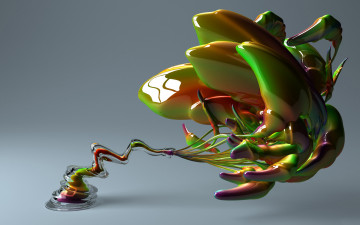 Картинка 3д графика abstract абстракции абстракция цвет форма