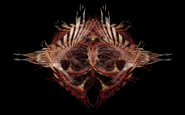 Картинка 3д графика fractal фракталы узор абстракция тёмный