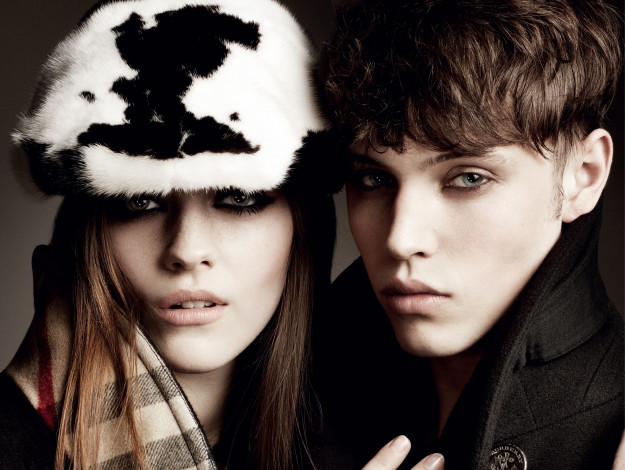 Обои картинки фото разное, мужчина женщина, кепка