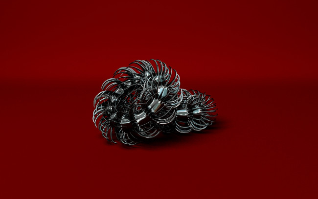 Обои картинки фото 3д, графика, fractal, фракталы, тёмный, красный