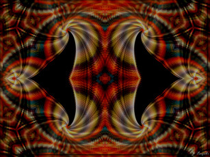 Картинка 3д графика fractal фракталы узор фон