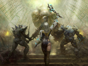 Картинка фэнтези существа воительница jiwon pang