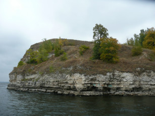 Картинка жигулевские горы природа деревья река небо