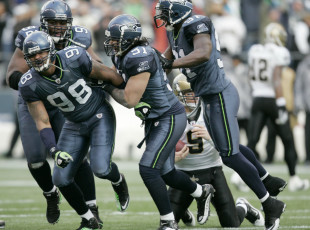 Картинка seahawks 2012 спорт американский футбол игроки мяч эмоции матч
