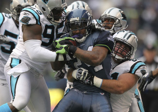 Картинка seattle seahawks 2012 спорт американский футбол игроки мяч борьба матч