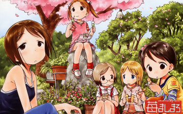 обоя аниме, ichigo, mashimaro, девушки