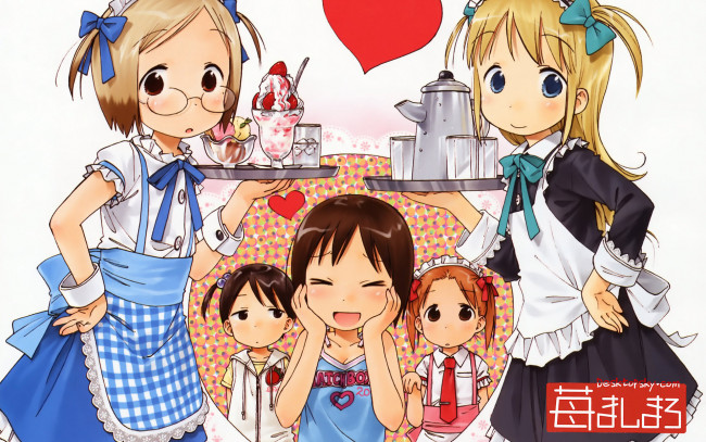 Обои картинки фото аниме, ichigo, mashimaro, девушки