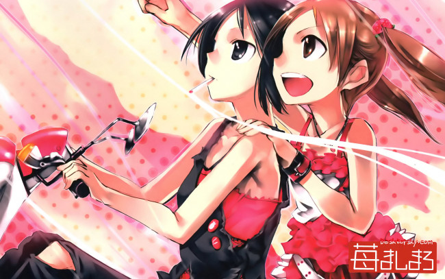 Обои картинки фото аниме, ichigo, mashimaro, девушки