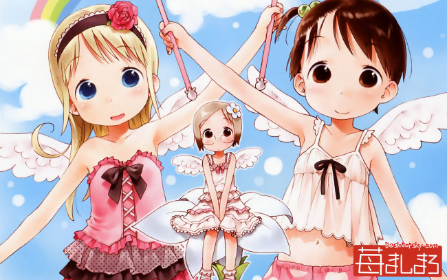 Обои картинки фото аниме, ichigo, mashimaro, девушки