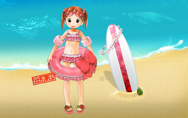 Обои картинки фото аниме, ichigo, mashimaro, девушки