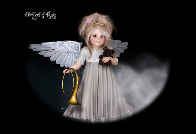 Обои картинки фото 3д, графика, elves, эльфы, фэя, труба, кукла