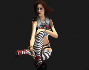 Картинка 3д графика people люди девушка