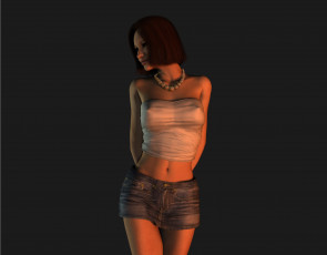 Картинка 3д графика people люди девушка