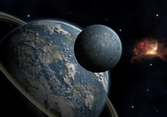 Картинка космос арт планеты