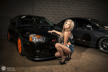 Картинка автомобили авто девушками donnah pham subaru wrx