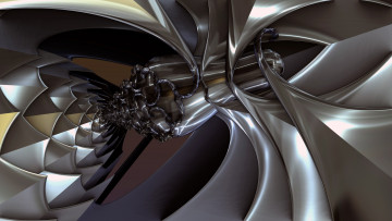 Картинка 3д графика fractal фракталы узор