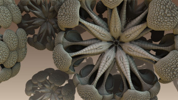 Картинка 3д графика fractal фракталы узор цвета фон