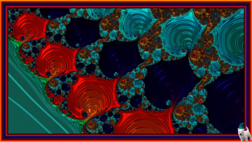 Картинка 3д графика fractal фракталы узор цвета фон