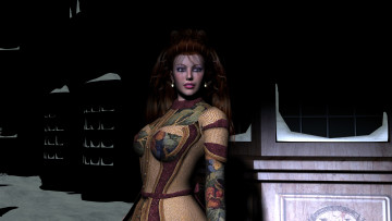 Картинка 3д графика people люди девушка