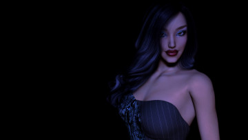 Картинка 3д графика people люди девушка взгляд