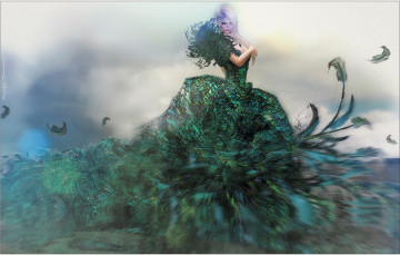 Картинка 3д графика people люди платье