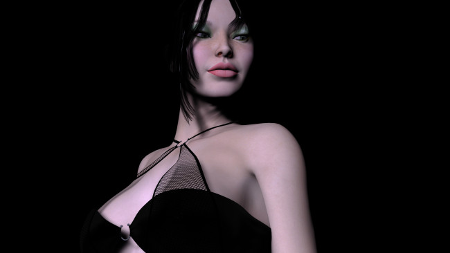 Обои картинки фото 3д, графика, people, люди, девушка, взгляд