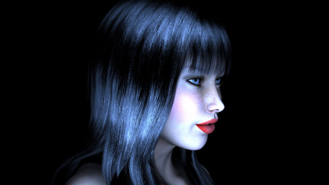 Обои картинки фото 3д, графика, portraits, портрет, девушка, лицо