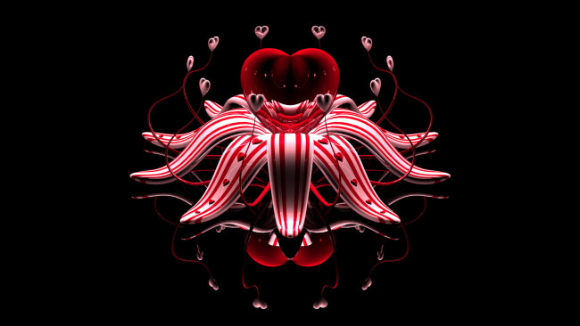 Обои картинки фото 3д, графика, romance, сердечко