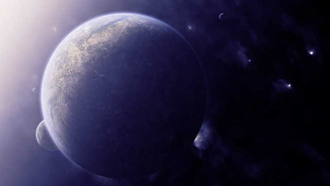 Обои картинки фото космос, арт, планеты