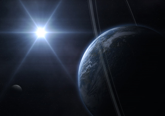 Обои картинки фото космос, арт, планеты