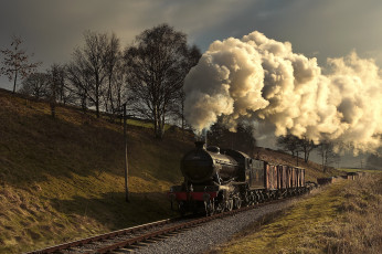 Картинка техника паровозы дорога железная паровоз