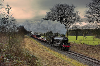 Картинка техника паровозы паровоз дорога железная