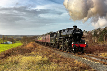 Картинка техника паровозы паровоз дорога железная