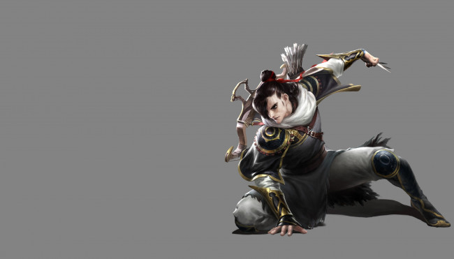 Обои картинки фото видео игры, ~~~другое~~~, стрелок, парень, персонаж, игра, арт, оружие, арбалет