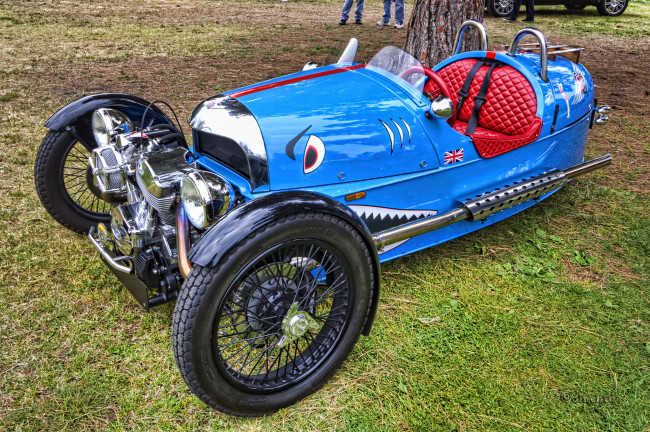 Обои картинки фото morgan threewheeler, автомобили, выставки и уличные фото, автошоу, выставка