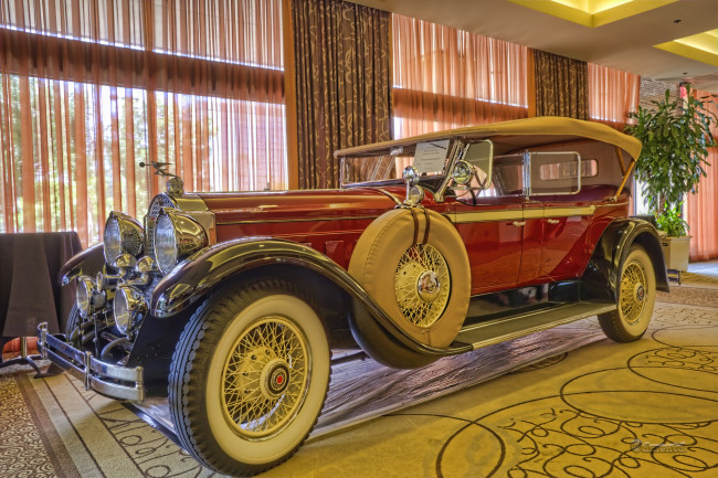 Обои картинки фото 1929 packard dual-windshield phaeton, автомобили, выставки и уличные фото, экспозиция, музей