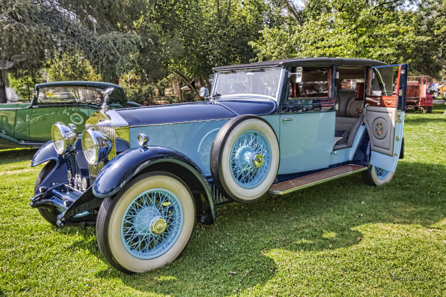 Обои картинки фото 1930 rolls-royce phantom ii sedanca de ville, автомобили, выставки и уличные фото, экспозиция, музей