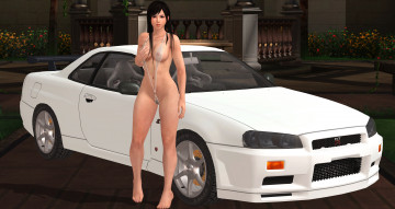Картинка автомобили 3d+car&girl девушка взгляд фон автомобиль