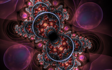 Картинка 3д+графика фракталы+ fractal узор фон цвета